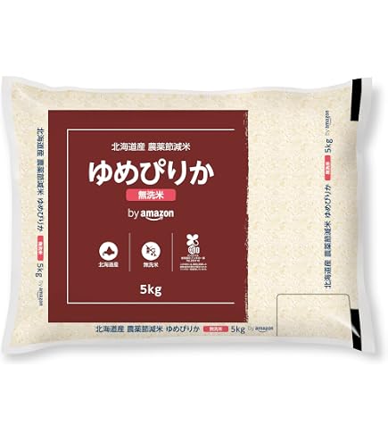 Amazon.co.jp: 精米 令和7年産 無洗米 北海道産ゆめぴりか 10kg(5kg×2